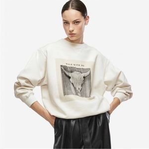 Anime Bing Ramona Walk With Me sweatshirt in Ivory